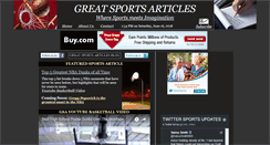 Desktop Screenshot of greatsportsarticles.com