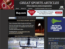 Tablet Screenshot of greatsportsarticles.com